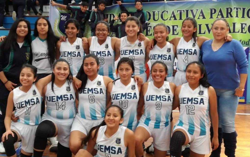 Selección de Básquet del plantel.